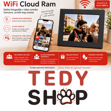 Digitalni WiFi Cloud Ram za Slike i Video Snimke